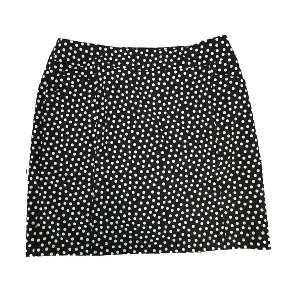 Chico's Zenergy Skirt Skort size 4/0 Black White Polka Dot Minnie Mouse Disney - Picture 1 of 9